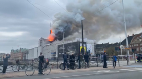 Denmark’s ico<em></em>nic stock exchange building on fire (VIDEO)